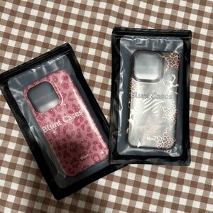 Blunt iPhone 15 Pro MagSafe Pink and Brown Phone Cases